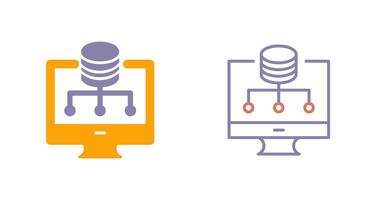 icono de almacenamiento de datos vector