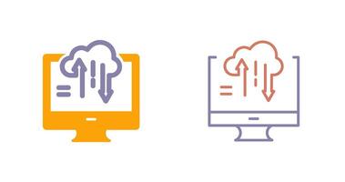 icono de transferencia de datos vector