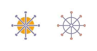 Ship Wheel Icon vector