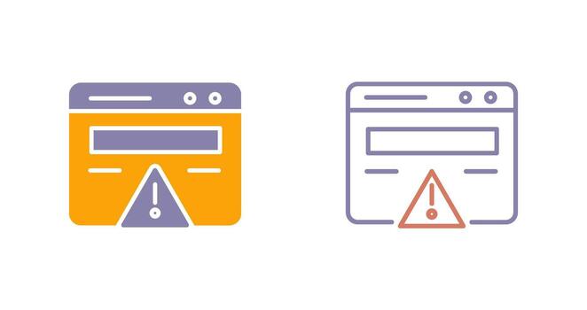 Web Error Icon vector