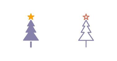 icono de arbol de navidad vector