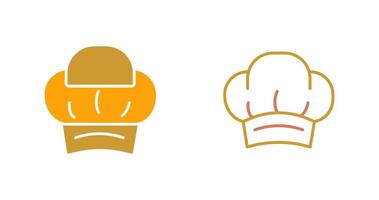 icono de gorro de chef vector