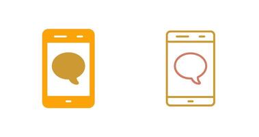 Single Message Bubble Icon vector