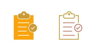 Booking Checklist Icon vector