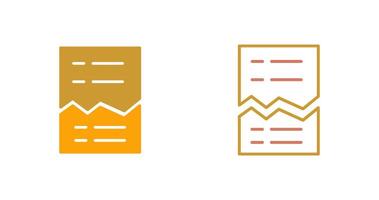 Corrupted List Icon vector