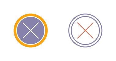 Do Not Cross Icon vector