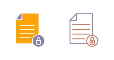 Private Document Icon vector