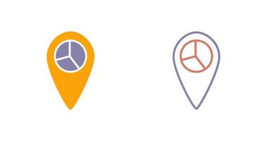 Location Statistics Icon vector