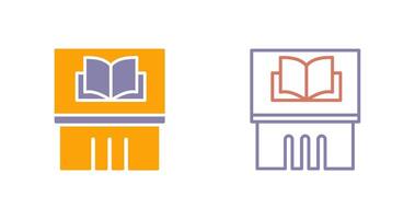 Ancient Book Exhibit Icon vector