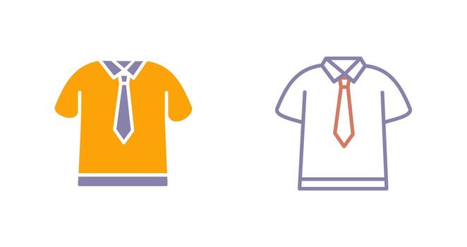 Shirt and Tie Icon vector