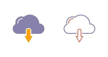 Cloud Download Icon vector