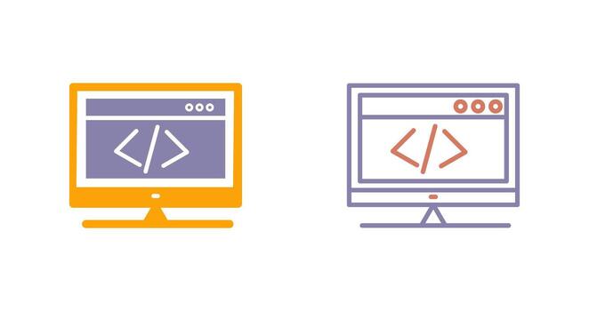HTML Coding Icon vector