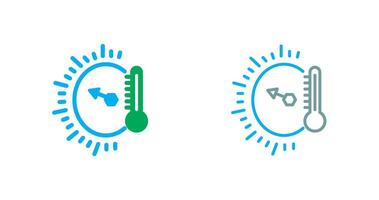 temperatura indicador icono vector