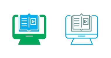 E Learning Icon vector