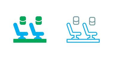 Seats In Plane Icon vector