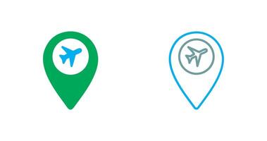 Airport Location Icon vector