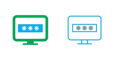 System Password Icon vector