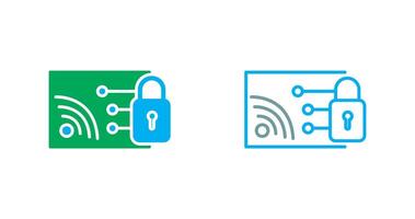 Protected WiFi Icon vector