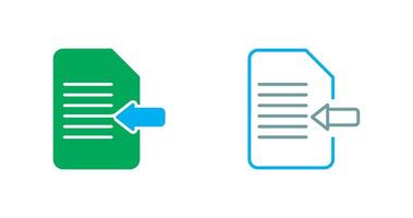 Import Document Icon vector