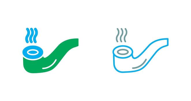 Cigar Pipe Icon vector