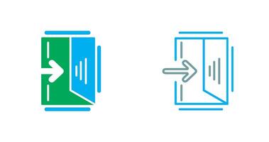 Exit Sign Icon vector