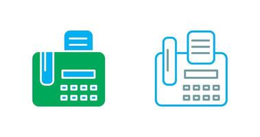 icono de máquina de fax vector