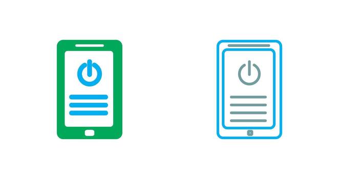 Shutdown Button Icon vector