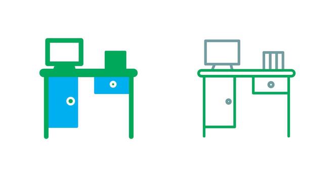 Working Table Icon vector