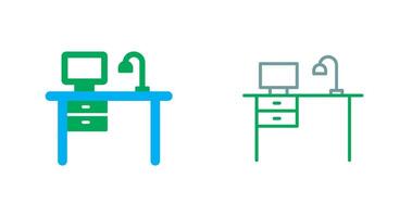 Working Desk Icon vector