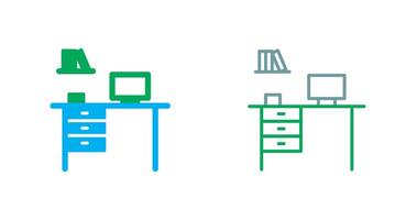 Office Desk Icon vector