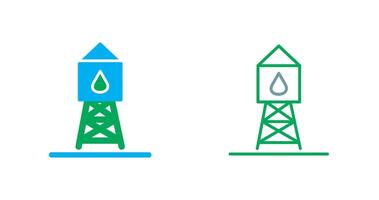 icono de la torre de agua vector