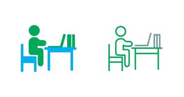 Studying Desk Icon vector