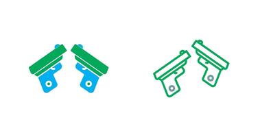 Two Guns Icon vector