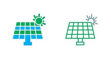 icono de panel solar vector