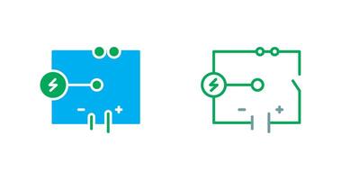 icono de circuito eléctrico vector