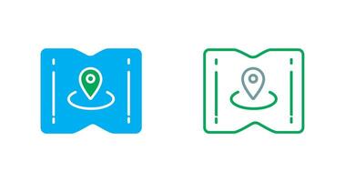 Map and Location Icon vector