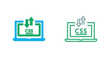 CSS Laptop Icon vector