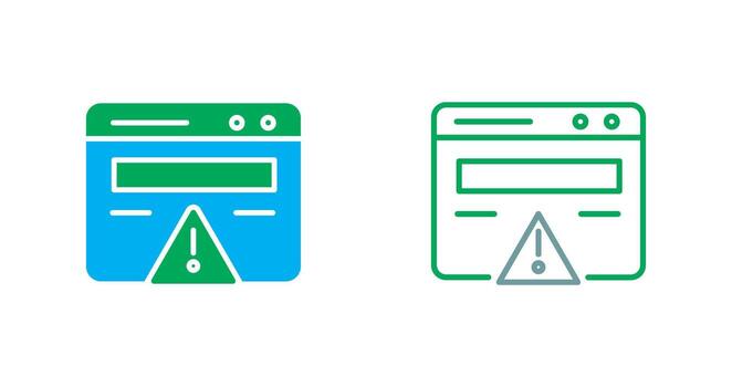 Web Error Icon vector