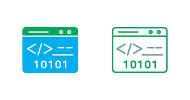 Binary Website Icon vector