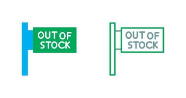 Out of Stock Icon vector