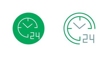 24 hours Icon vector