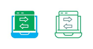 Data Transfer Icon vector