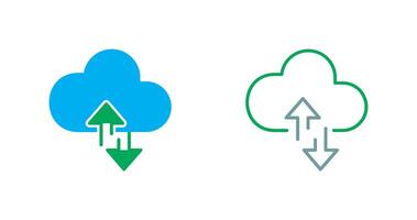 icono de computación en la nube vector