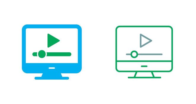 en línea tutoriales icono vector