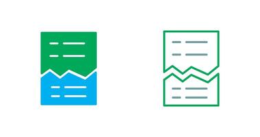 Corrupted List Icon vector