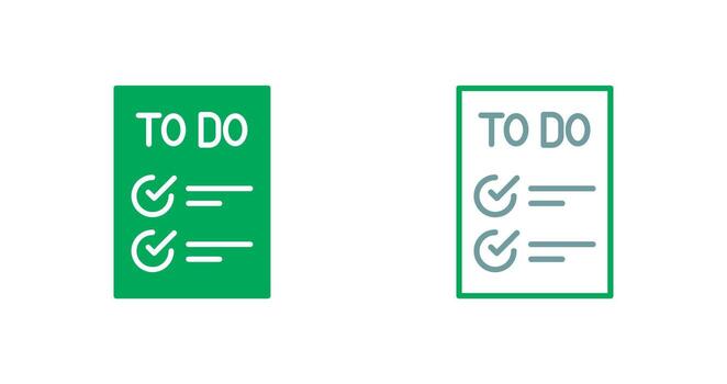 Today to Done CheckList Icon vector