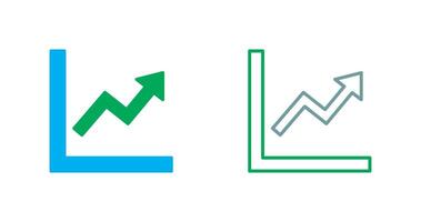 Graph Up Icon vector