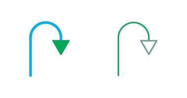 Arrow Pointing Down Icon vector