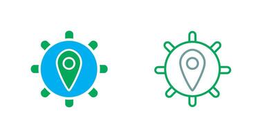 Location Settings Icon vector