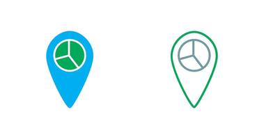 Location Statistics Icon vector